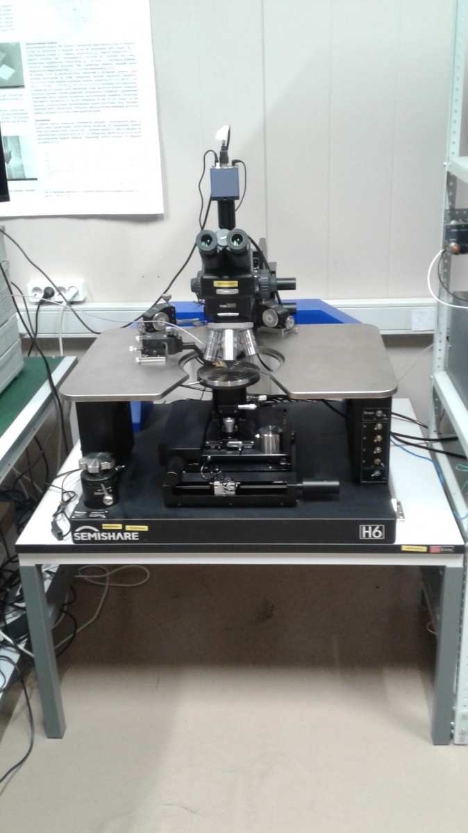 Стенд для измерения электрофизических характеристик полупроводниковых структур на базе зондовой станции Semi Share SC-6
