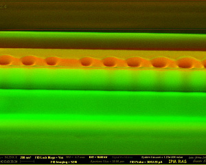 Нанолитография с помощью остро фокусированных ионных пучков на установке Neon-40