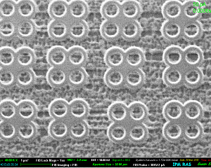 Нанолитография с помощью остро фокусированных ионных пучков на установке Neon-40