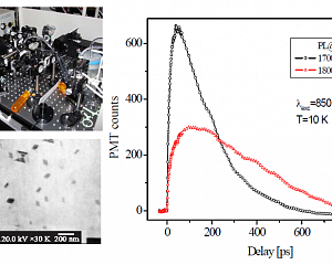 Спектроскопия фотолюминесценции ближнего ИК и видимого диапазона с временным разрешением до 100 пс и с пространственным разрешением до 2 мкм